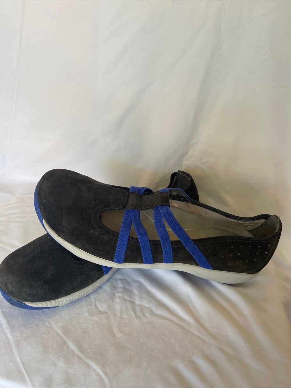 Dansko Women's Casual Slip-On Sneakers in Black and Blue size 42